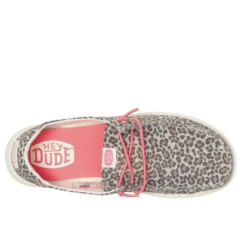 Hey Dude Wendy Luxe Leo 44226-10G Kids 5 M Multi Low Top Slip On Shoes ZOGG3678